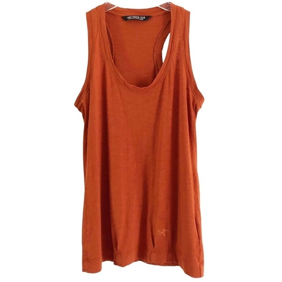 Arc’teryx Womens Tank Top Burnt Orange Racerback Size XS - Picture 1 of 9